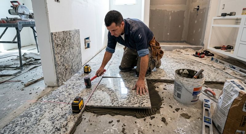 Granite Tile Installation in Alpharetta, GA
