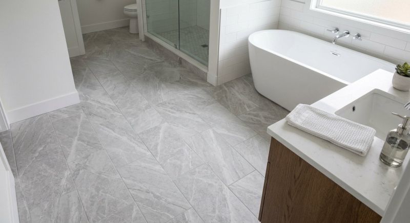 Restroom Floor Replacement in Alexandria, VA
