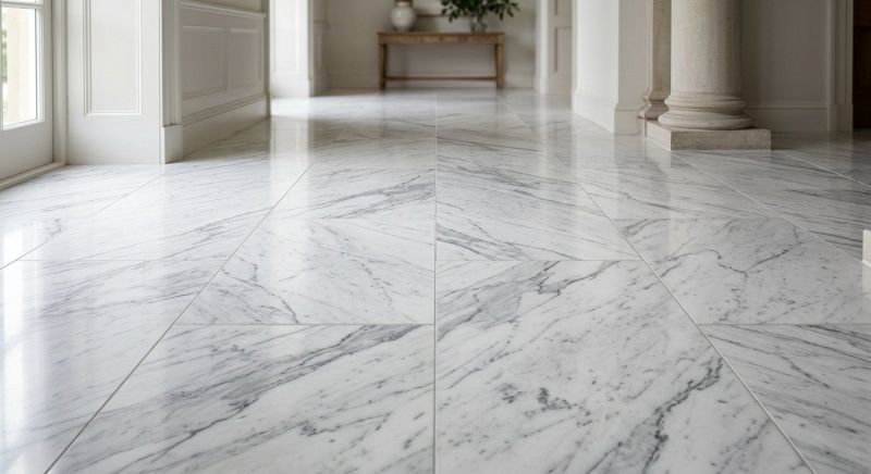 White Marble Tile Installation in Wilmington, NC