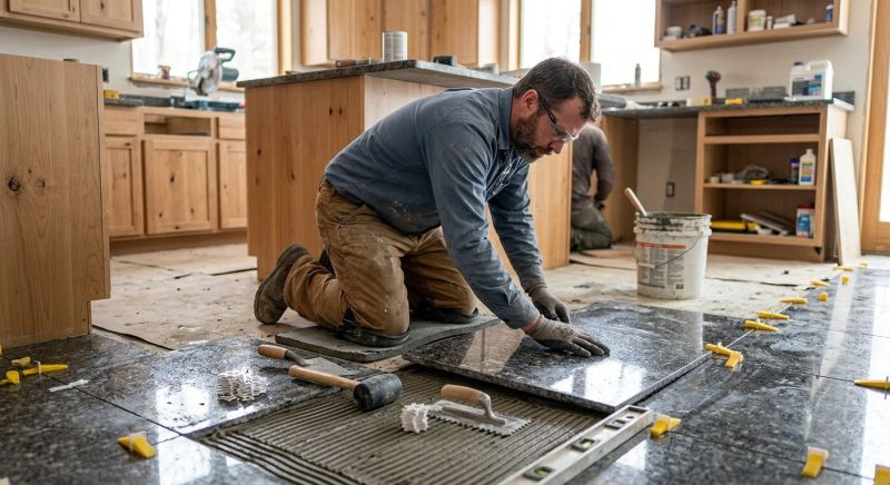 Granite Floor Installation in Wilmington, NC
