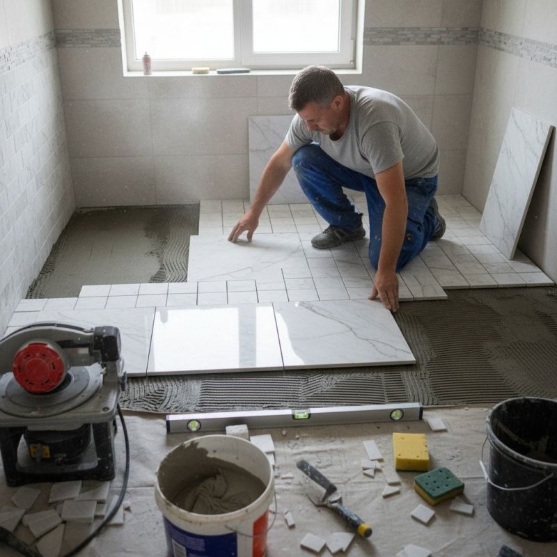 Marble Floor Replacement in Overland Park, KS