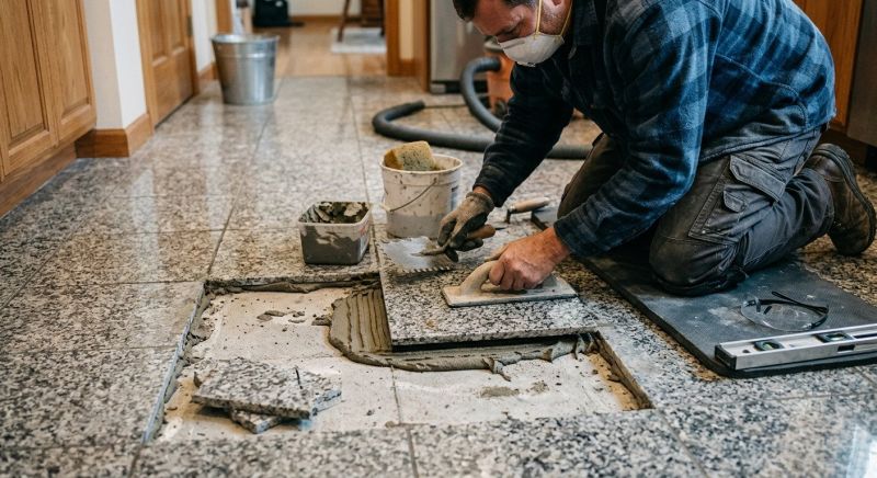 Slate Floor Repair in Kansas City, KS