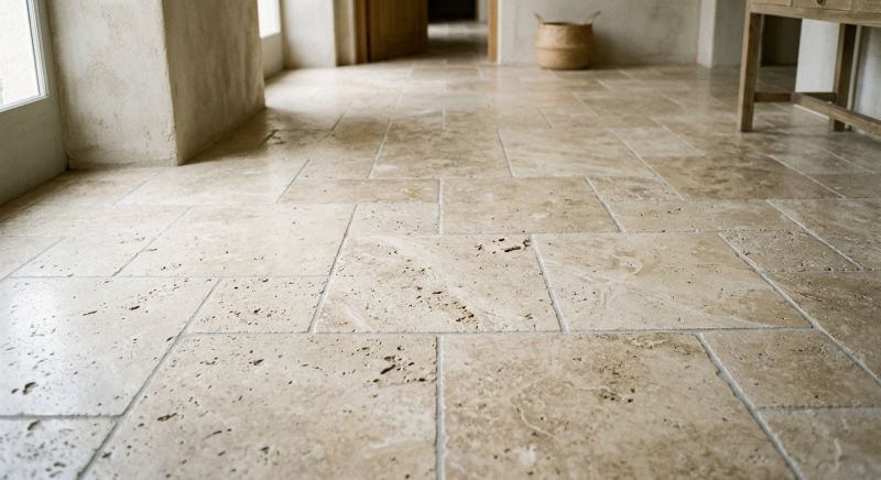 Travertine Floor Installation in Fredericksburg, VA