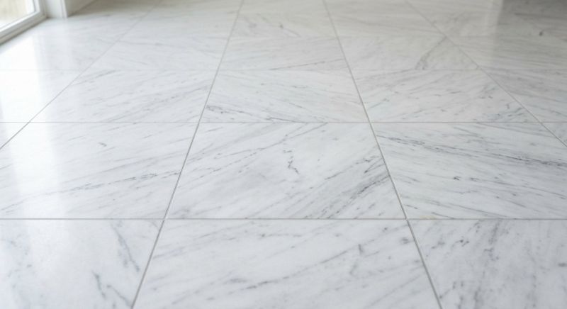 White Marble Tile Installation in Alpharetta, GA